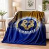 Leicester City Football Printed Flannel Blanket Warm Comfort Bed Throw For Indoor Home Decoration