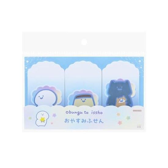 Sun-Star Stationery Obungu Issho Goods Sticky Notes Paper Fuwafuwa Night