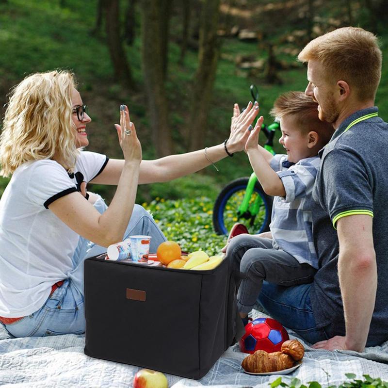 Camping Bag Waterproof Travel Tote Bag Portable Cold Drinks Carrier Large Capacity Travel Accessories For Hot And Cold Food