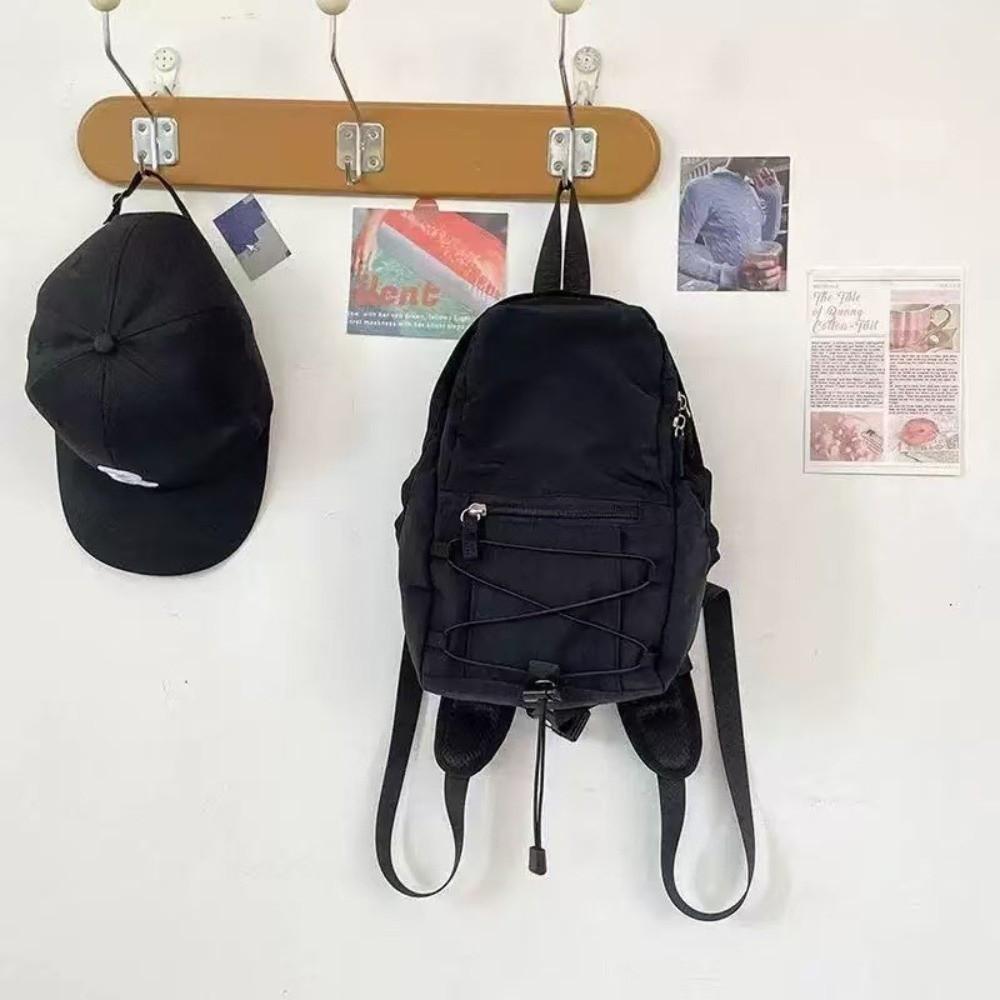 

Fashion Lightweight Mini Backpack Portable Multifunctional Shoulder Bag Large Capacity School Bag Outdoor чёрный