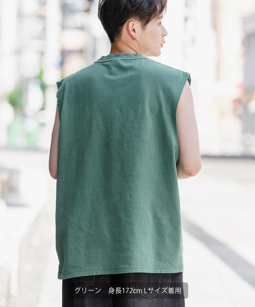 [VERBESSERT] [SIDEWAYSTANCE] Label Pigment Ärmelloses T-Shirt