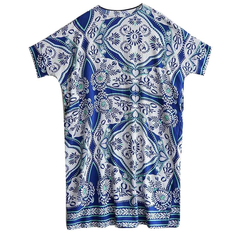 Summer Round Neck Short Sleeved Dress