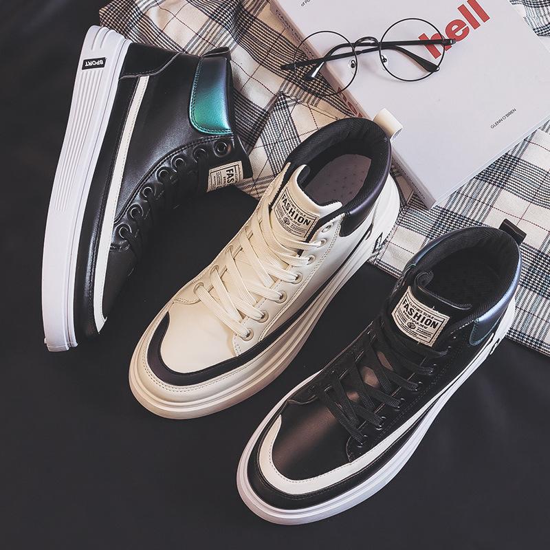 Nové pánské ležérní sportovní boty s vysokým svrškem, pohodlné a módní, pánské boty, sportovní boty, tenisky men556