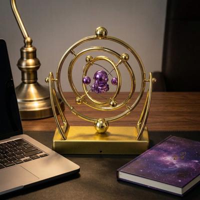 Battery Powered Celestial Orbit Pendulum 3D Space Model Art Desk Decor  Home Office