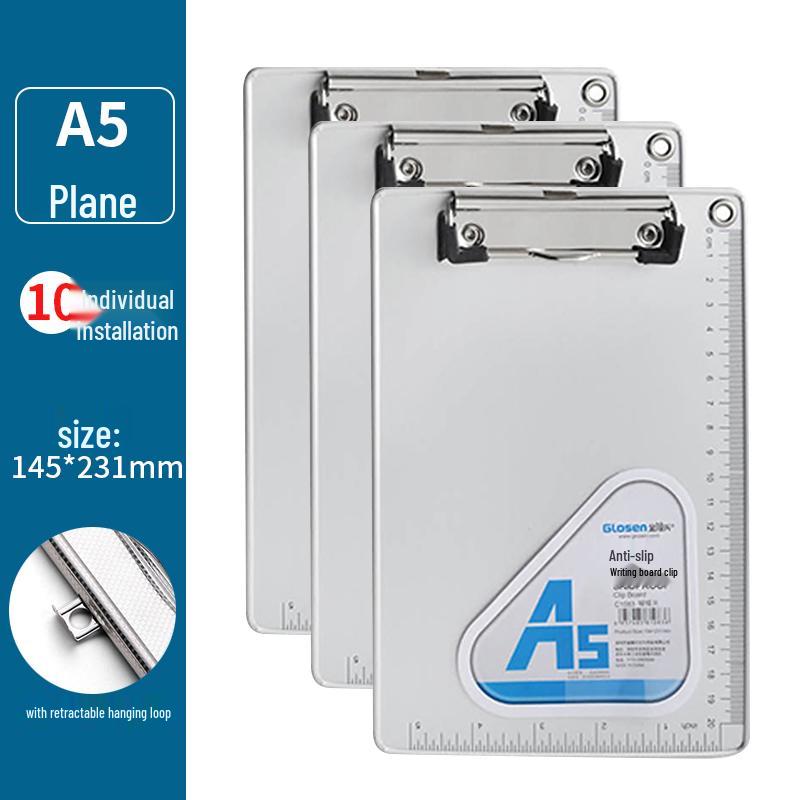 Aluminum Alloy Clipboard Folder A4/A5 Writing Board Office Stationery.