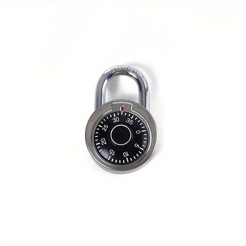 

Blue/Black Practical Turntable Password Lock Retro Turntable Metal Mini Keyless Padlock For Safe Deposit Box Drawer Locker Small чорний