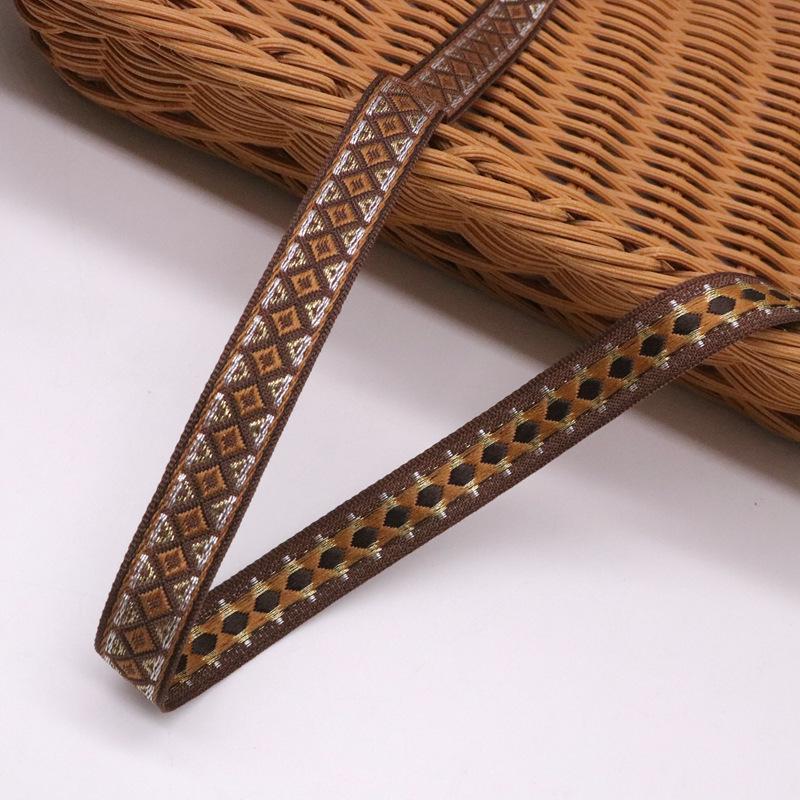 Ethnic Lace Woven Ribbon: Chinese Embroidery Jacquard for DIY Clothing & Home Textiles