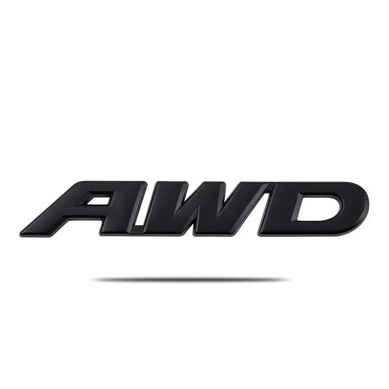 3D Metal AWD Logo Universal Car Emblem Fender Badge Trunk Decal Sticker For VW Toyota Honda CRV XRV MAZDA 4WD SUV 4x4 Off Road zs9