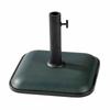 Square Umbrella Base Cement 35X35X5.2 Cm 11KG Green Garden, Pool, Terrace 10456