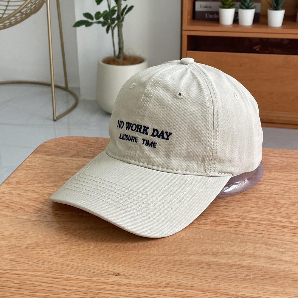 Fashion Hat Korean version autumn new letter embroidered baseball cap children couple fashion travel trendy brand soft top sun protection cap men