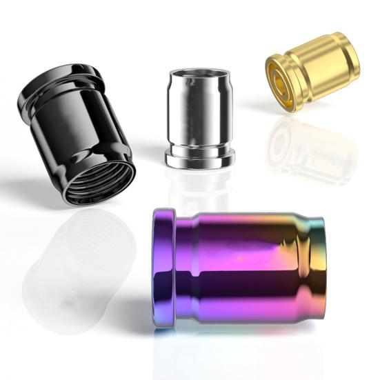 4Pcs Locking Car Tire Valve Stems Caps Anti-Theft Auto Wheel Valve Stem Covers with Rubber Seal Universal Tyre Air Stems Covers