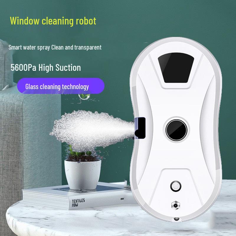 Automatic Window Cleaning Robot with Water Spraying Feature