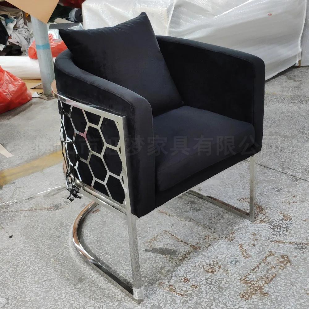 Nordic Living Room Chairs Fabric Light Luxury Single Leisure Chair Living Room Furniture Simple Comfortable Backrest Armchair