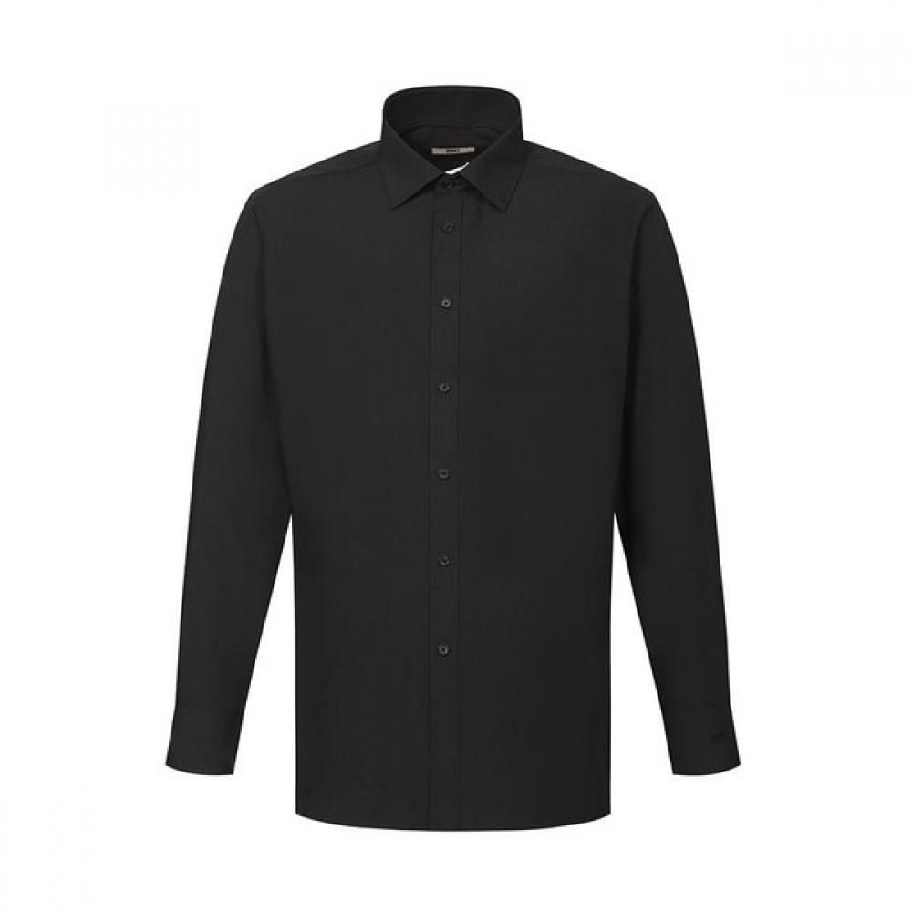 

DakS Men S Solid Regular Fit Long Sleeve Shirt dmS1Shdl105k1 blacks/110