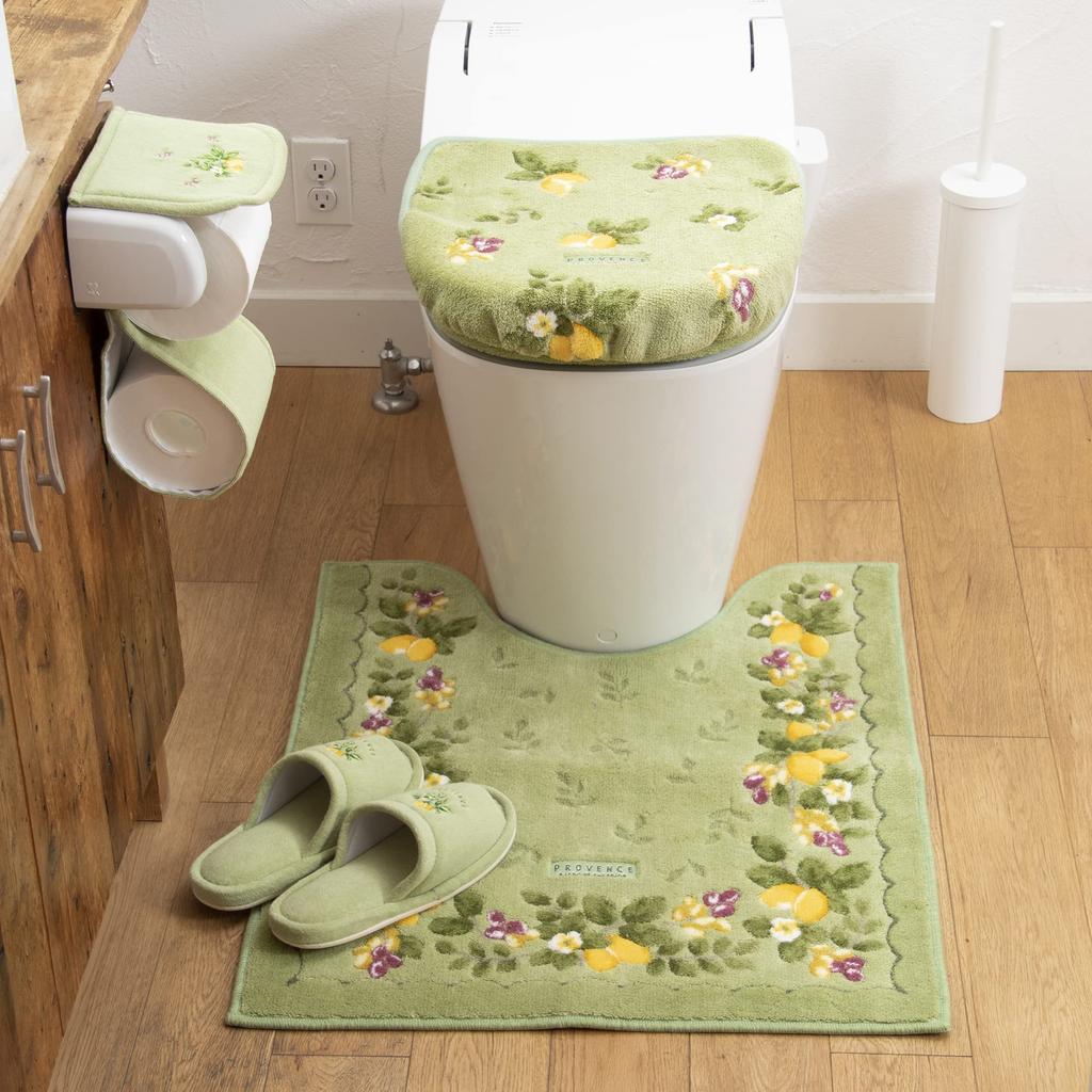 OKA Provence Ciel Regular Toilet 58 Cm X 60 Yellow Nordic Mat, Approx. Cm, (Washable, Stylish, Style)