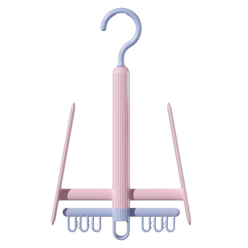 Creative Windproof Rotating Shoe Drying Rack and Multifunctional Hanger for Balcony Storage