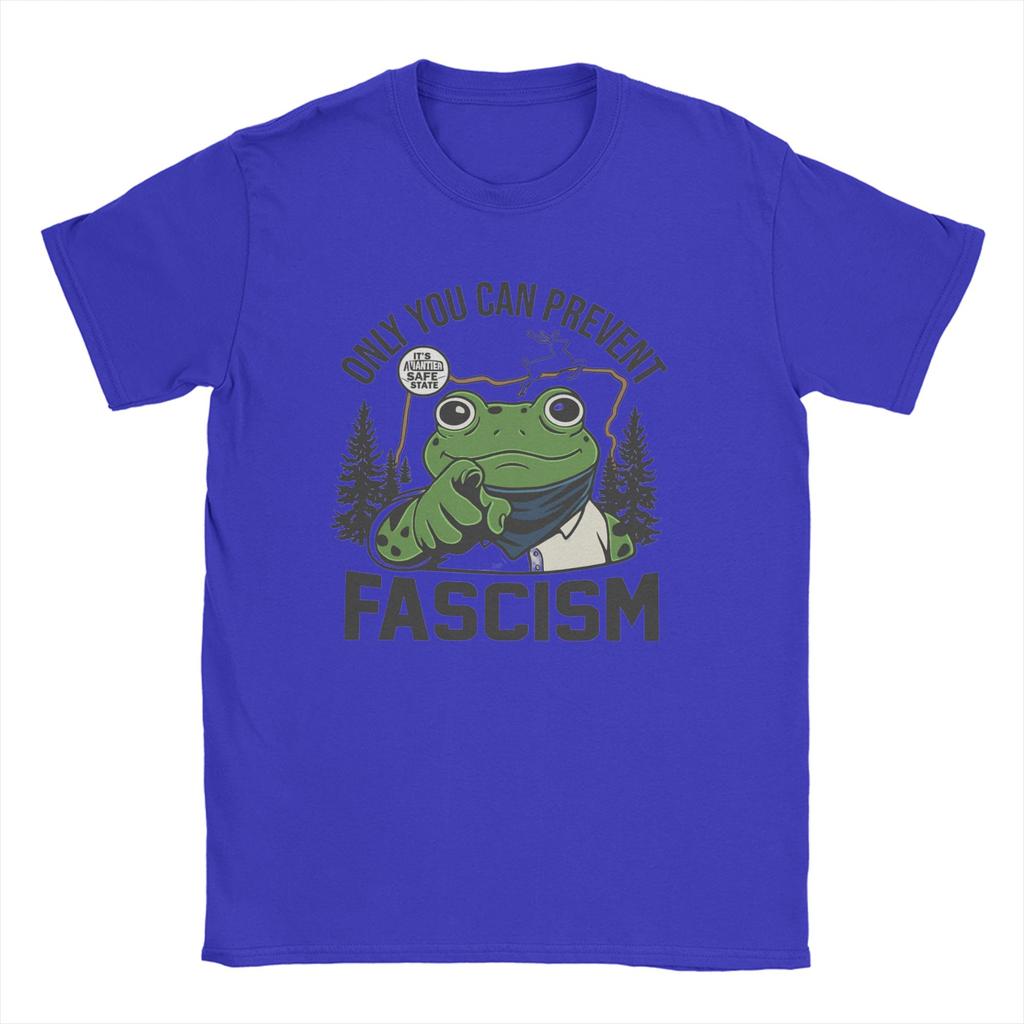 Casual T-Shirt Summer Portland Frog Resist Hip Hop T-Shirts Cotton Tee Shirt for Adult Y2K Basic Pattern Short Sleeve Clothing