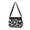 Women's Nylon Crossbody Bag Floral Leopard Print Shoulder Bag Lightweight Casual Messenger Bag for Daily Travel