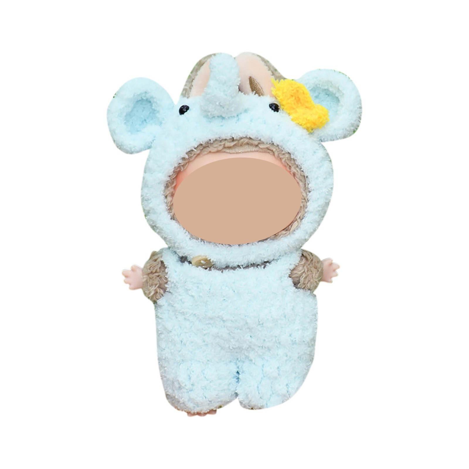 

Забавная одежда для кукол, плюшевые игрушки в стиле аниме и милые аксессуары,милые куклы одежда One Size синий