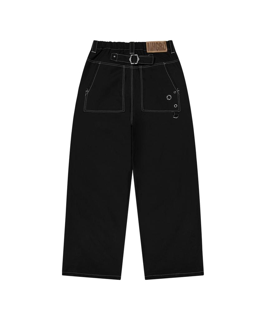 MAHAGRID Eyelet Wide Pants Black(Mg2Gsmpa12A)