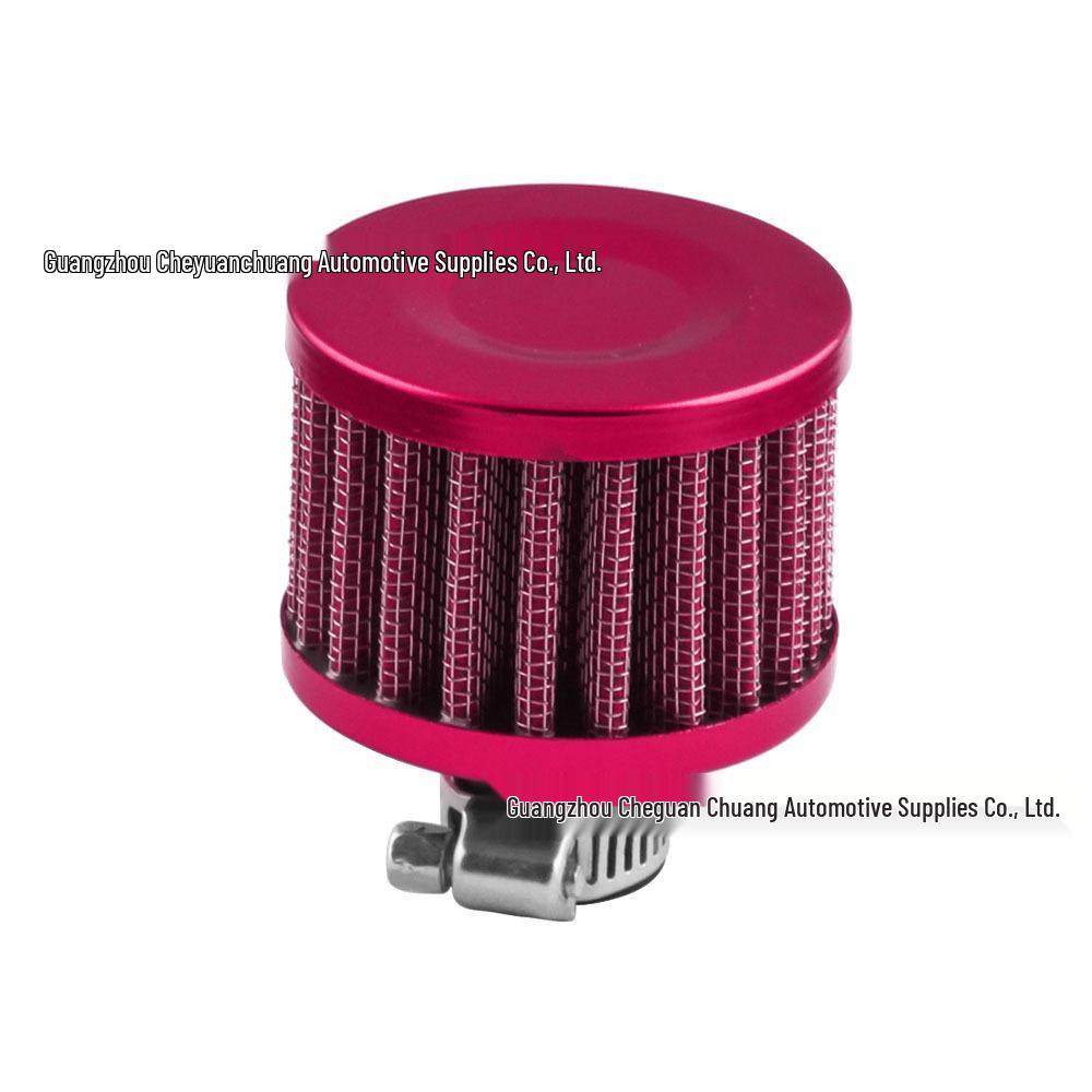 Universal 12MM High-Flow Air Intake & Exhaust Filter - Compact Mushroom Head Design