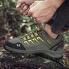 Men's Shoes plus Size Winter Outdoors Fleece-lined Warm Hiking Shoes Couple Men's Hiking Shoes
