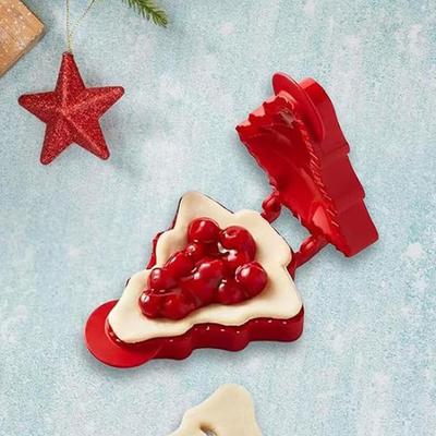 Small Dough Presser Non-Stick Xmas Pocket Pie Molds 3D Multifunctional Pie Making Mould Thanksgiving Christmas & Fall Baking