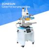 ZONESUN ZY-819R 150*230mm Round Cosmetic Bottle Leather LOGO Paper Customized Hot Foil Stamping Machine Heat Press Machine