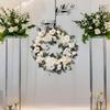 Artificial Wreath 18 Inch Diameter for Front Party Indoor Outdoor Garland Wall Hanging Ornament