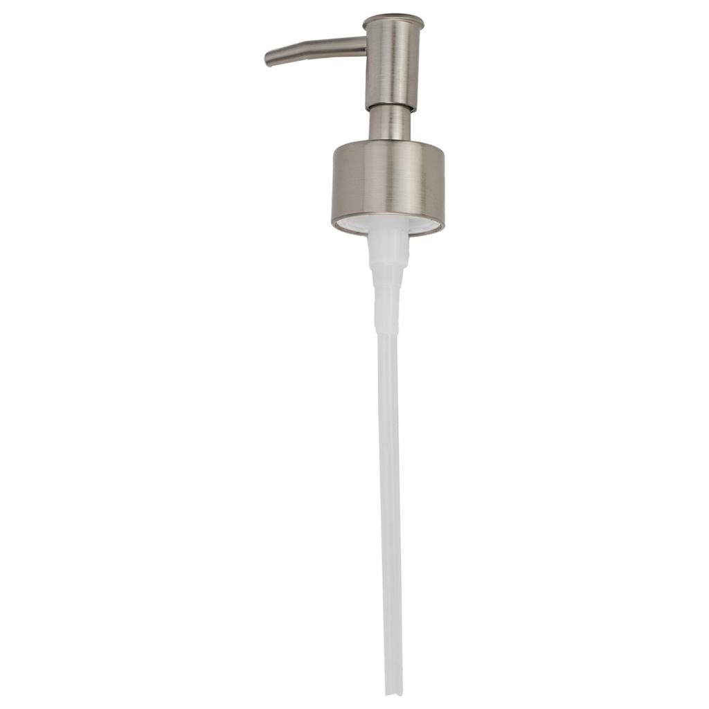ABS Plastic Pump Head Tube Black Head Shower Silver