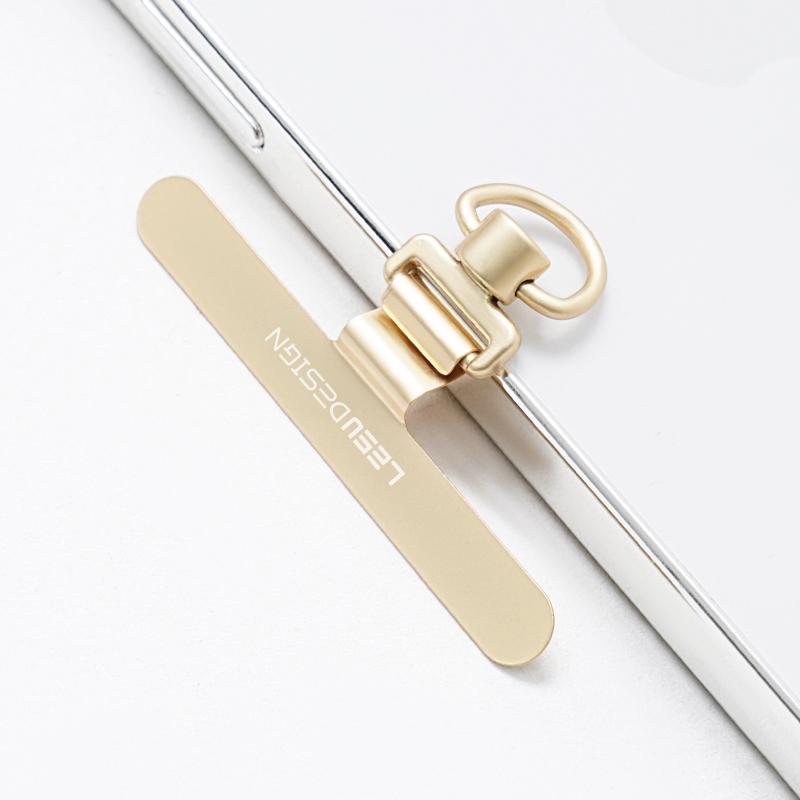 LEEU DESIGN Schlanke Handy-Befestigungslaschen Anti-Verlust 360 Grad Drehbarer Metall-Sicherheitspatch für Handyhülle Lanyard