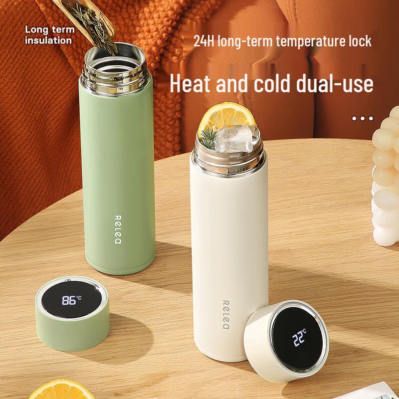 RELEA Smart LED Display Insulated Water Bottle