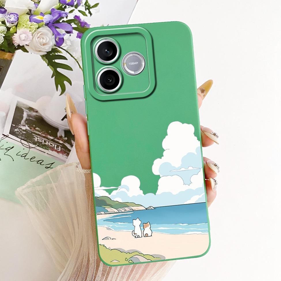 For Honor 600 Lite 5G Casing Cover Silicone Luxury Fashion Kawaii Cute Painted Shockproof Phone Case For Honor LNA-NX1
