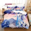 Touhou Project Bedding Set Printed Single Comforter Quilt Bed Cover Duvet Cover Pillow Case 3 Pieces Sets Kids Adult Size Kawaii