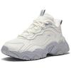 New Anta Meteorite Slip Resistant Warm Mid Top Casual Shoes Women's White Gray 122448986-2