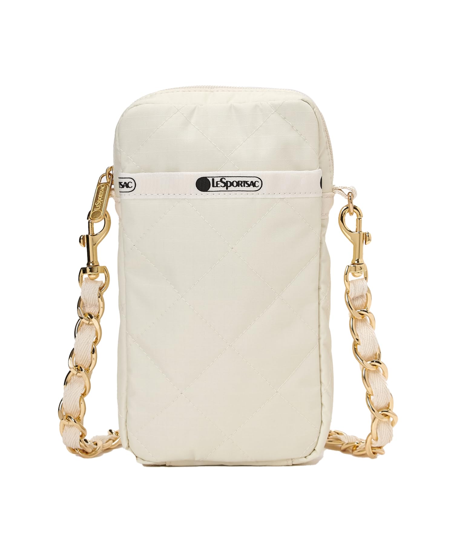 

LeSportsac Official CHAIN MINI PHONE Shoulder Bag Sandbar Chain Quilt CRSBDY/1283 Women s