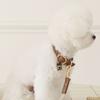MAISON DE MIU Heart Pendant Collar - Brown
