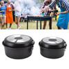 Open Fire Cookware Black Stackable Camping Pot Prevent Sticking Aluminum Alloy BBQ