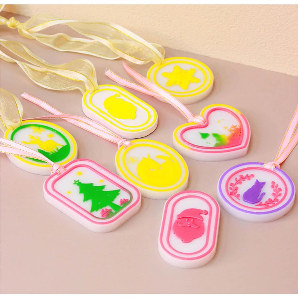 Listing Pendant Mold Silicone Epoxy Molds Christmas Ornament Casting Molds DIY Crafts Making Tools Home Decorations