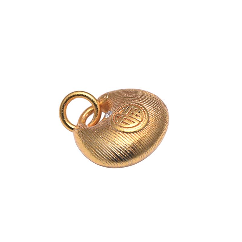 Vergoldeter Glücksschloss Anhänger Armband Halskette Charm