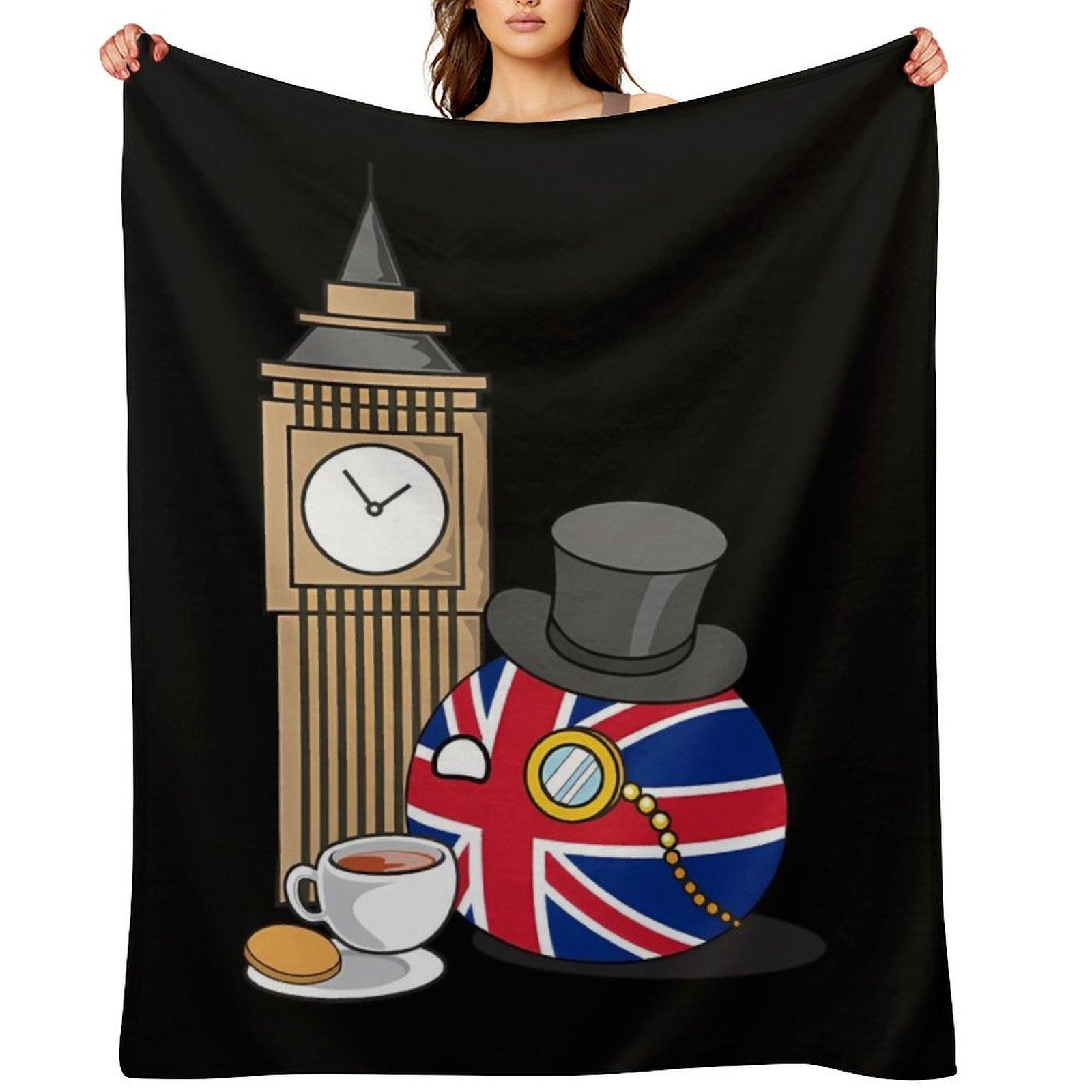 UKBall I Throw Blanket Loose bed plaid Thin Baby Blankets 30x40in