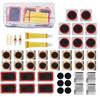 Bicycle Tire Repair Kit with Cold Patch, Glue, and Lever Tools