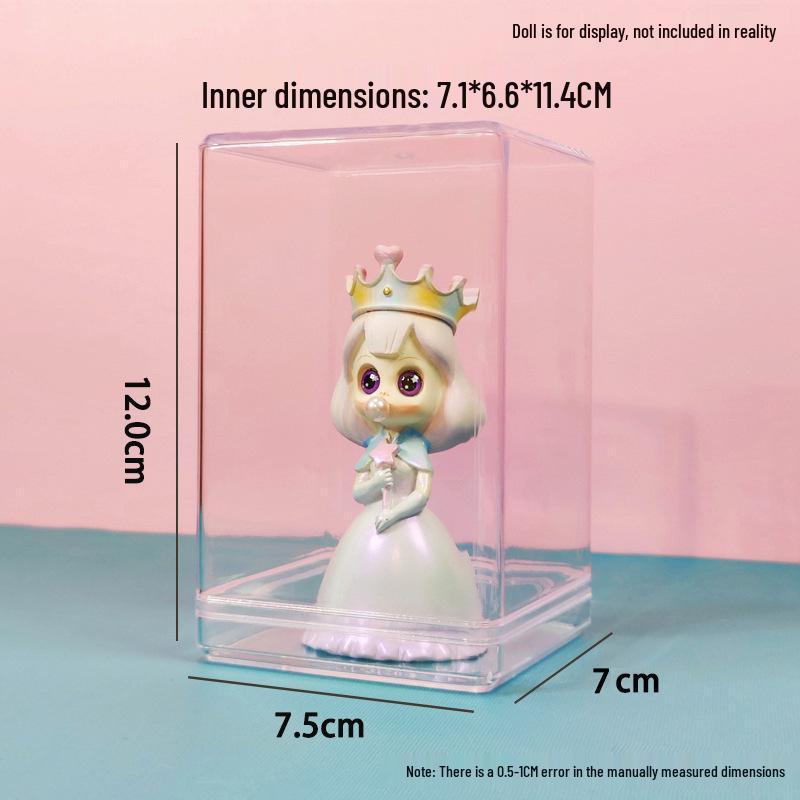 Transparent Dustproof Display Box for LEGO Figures and POP MART Dolls