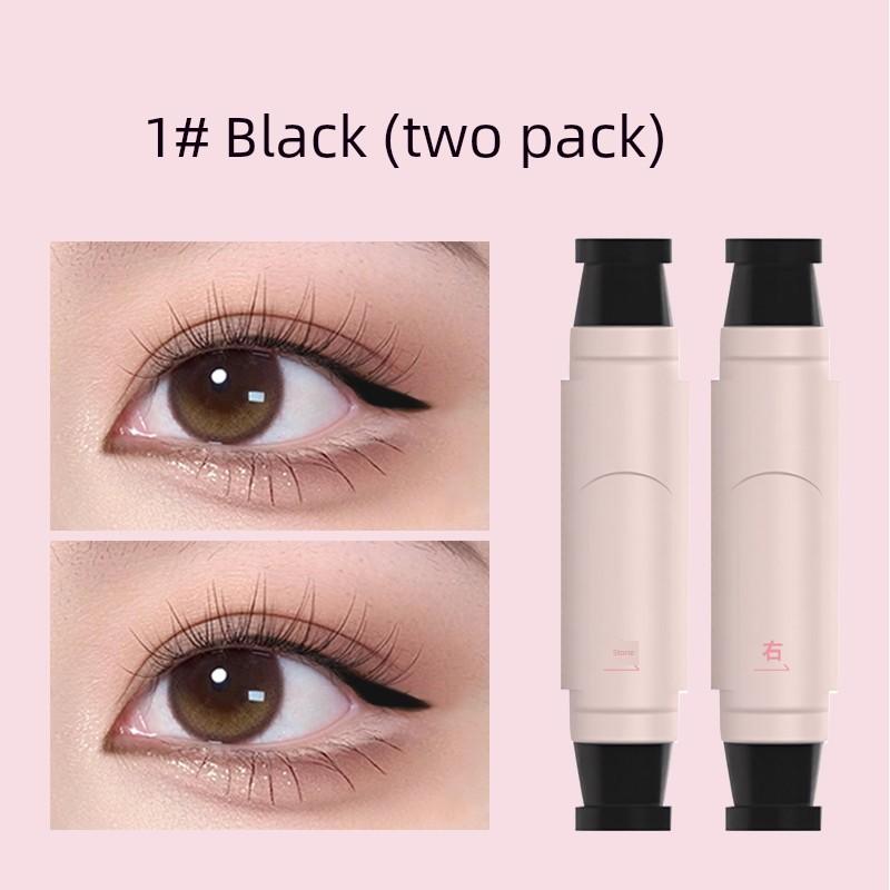 Genuine Goods Double-Headed Integrated Eyeliner Seal Precise Outline Eyeliner One Printing Molding Durable Waterproof and Sweatproof Not Smudge