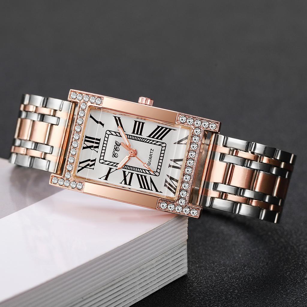 Luxury Diamond Women Watches Fashion Rectangle Dial Ladies Quartz Wristwatch Girls Clock Reloj Mujer