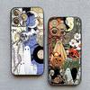 Matte Phone Case For iPhone 17 16 11 13 12 14 15 Pro Max 12 Mini 16 15 Plus X XS XR Ghost Illustration 11 Silicone Back Covers