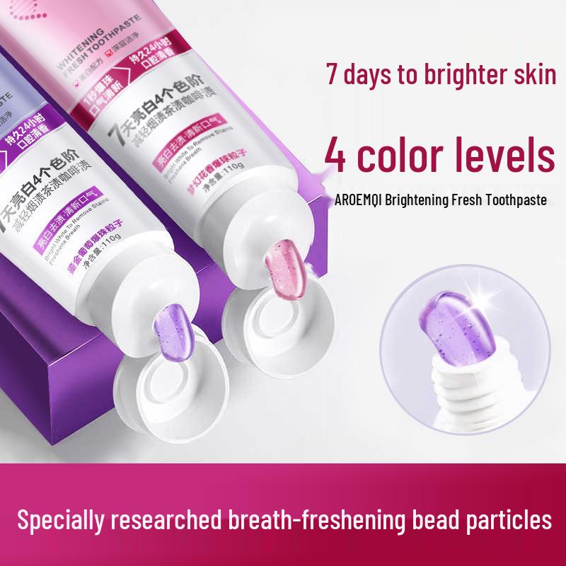 One-Second Burst Bead Whitening Toothpaste - Color Repair, Stain Dissolving, Fresh Breath
