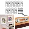 10pcs/set Heavy Duty Keyhole Picture Frame Hangers Two Hole Hanging Bracket Plate Metal Mounting Shelves Cabinets Hangers