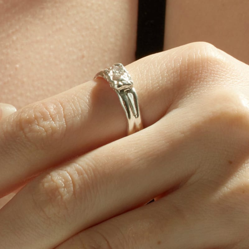 TO.STONE Signature Pendant Ring SILVER(Glossy)