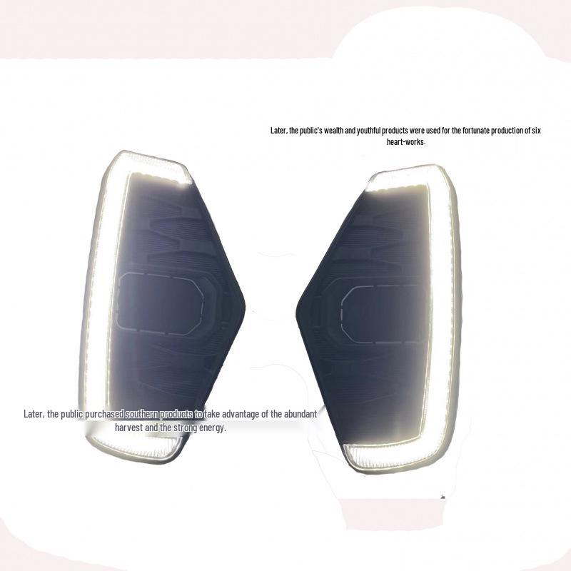 Светодиодные 3-глазые противотуманные фары Nissan Navara 20-22: Трехцветные дневные ходовые огни